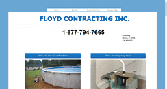 Desktop Screenshot of floydcontracting.com