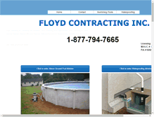 Tablet Screenshot of floydcontracting.com